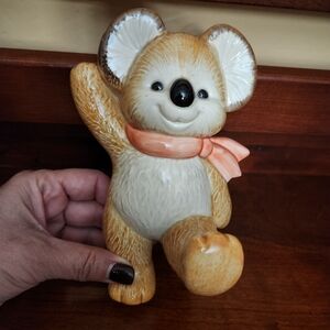 Vintage Otagiri Gibson Ceramic Teddy Bear Wall Hook